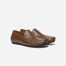 Load image into Gallery viewer, SHESLAY Men's Loafers In Brown Leather