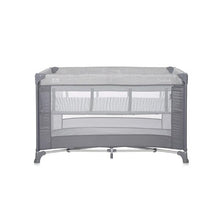 Load image into Gallery viewer, Baby Cot Torino 2 Layers Grey Striped