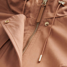 Load image into Gallery viewer, Pink Lightweight Shower Resistant Hooded Longline Parka