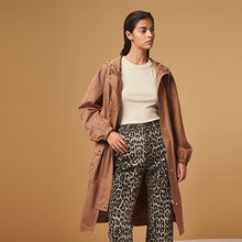 Load image into Gallery viewer, Pink Lightweight Shower Resistant Hooded Longline Parka