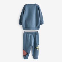 Load image into Gallery viewer, Navy Character Sweatshirt and Jogger Set