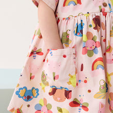 Load image into Gallery viewer, Pink Printed Relaxed 100% Cotton Dress