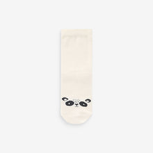 Load image into Gallery viewer, Neutral Animal Face Print Cotton Rich Socks 5 Pack