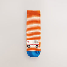Load image into Gallery viewer, Vehicle Stripe Cotton Rich Socks 7 Pack