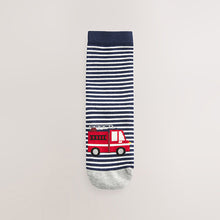Load image into Gallery viewer, Vehicle Stripe Cotton Rich Socks 7 Pack