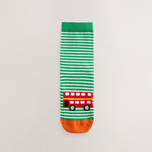 Load image into Gallery viewer, Vehicle Stripe Cotton Rich Socks 7 Pack