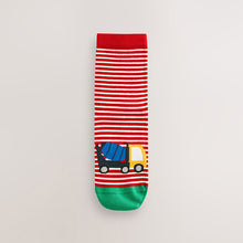 Load image into Gallery viewer, Vehicle Stripe Cotton Rich Socks 7 Pack