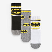 Load image into Gallery viewer, Batman Superhero License Cotton Rich Socks 3 Pack