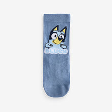 Load image into Gallery viewer, Bluey License Character Cotton Rich Socks 5 Pack