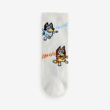 Load image into Gallery viewer, Bluey License Character Cotton Rich Socks 5 Pack