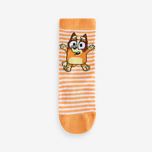 Load image into Gallery viewer, Bluey License Character Cotton Rich Socks 5 Pack