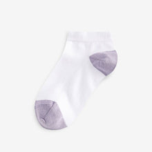 Load image into Gallery viewer, Colourblock Heel And Toe Trainer Socks 7 Pack