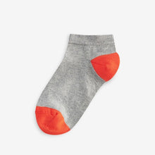 Load image into Gallery viewer, Colourblock Heel And Toe Trainer Socks 7 Pack