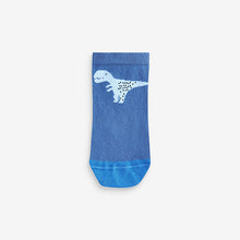Load image into Gallery viewer, Blue Dinos Rich Trainers Socks 7 Pack
