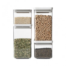 Load image into Gallery viewer, Brabantia Square Canister, Set of 4, TASTY+ Light Grey