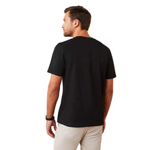 Load image into Gallery viewer, Black Regular Fit Essential Crew Neck T-Shirt