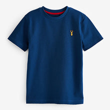 Load image into Gallery viewer, Red/Blue Textured Colourblock 100% Cotton T-Shirts 3 Pack (3-12yrs)