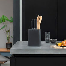 Load image into Gallery viewer, Brabantia Knife Block with Utensil Holder Dark Grey