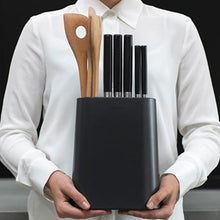 Load image into Gallery viewer, Brabantia Knife Block with Utensil Holder Dark Grey