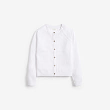 Load image into Gallery viewer, White Button-Up Cardigan (3-12yrs)