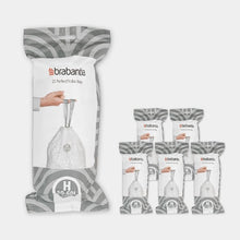 Load image into Gallery viewer, Brabantia PerfectFit Bags, Code H, 50-60L, 20 Bags White