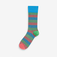 Load image into Gallery viewer, Bright Stripe Spot Pattern Socks 8 Pack