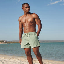 Load image into Gallery viewer, Light Green Palm Logo Essential Swim Shorts