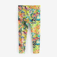 Load image into Gallery viewer, Bright Marble Printed Leggings (5-12yrs)