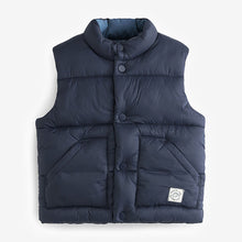 Load image into Gallery viewer, Navy Blue Padded Gilet (3mths-6yrs)