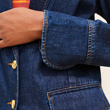 Load image into Gallery viewer, Denim Rinse Single Breasted Blazer