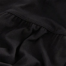 Load image into Gallery viewer, Black Sleeveless 100% Cotton Crew Neck Tiered Summer Maxi Jersey Dress