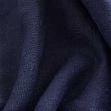 Load image into Gallery viewer, Navy Blue Linen Blend Taper Trousers