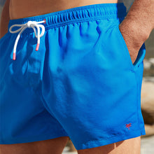 Load image into Gallery viewer, Cobalt Blue Palm Logo Essential Swim Shorts