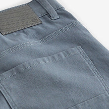 Load image into Gallery viewer, Light Blue Slim Fit Soft Touch 5 Pocket Jean Style Trousers