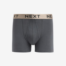 Load image into Gallery viewer, Grey Mixed Light Metallic Waistband 4 Pack Hipster Boxers