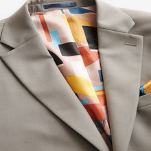 Load image into Gallery viewer, Cement Grey Skinny Fit Motionflex Stretch Suit Jacket