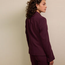 Load image into Gallery viewer, Burgundy Red Single Breasted Blazer