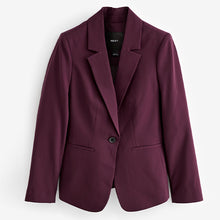 Load image into Gallery viewer, Burgundy Red Single Breasted Blazer