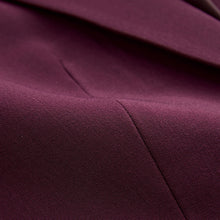 Load image into Gallery viewer, Burgundy Red Single Breasted Blazer