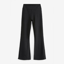 Load image into Gallery viewer, Black Power Sculpting Ponte Flare Leggings