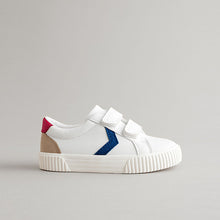 Load image into Gallery viewer, White Standard Fit (F) Two Strap Touch Fastening Shoes