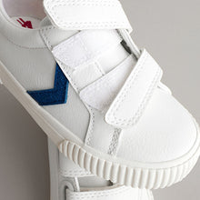 Load image into Gallery viewer, White Standard Fit (F) Two Strap Touch Fastening Shoes