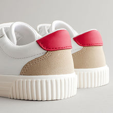 Load image into Gallery viewer, White Standard Fit (F) Two Strap Touch Fastening Shoes