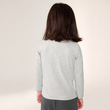 Load image into Gallery viewer, Grey Brushed Long Sleeve Roll Neck Top (3mths-6yrs)