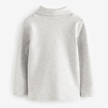 Load image into Gallery viewer, Grey Brushed Long Sleeve Roll Neck Top (3mths-6yrs)