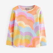 Load image into Gallery viewer, Rainbow Cotton Rich Long Sleeve Rib T-Shirt (3mths-7yrs)