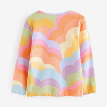 Load image into Gallery viewer, Rainbow Cotton Rich Long Sleeve Rib T-Shirt (3mths-7yrs)