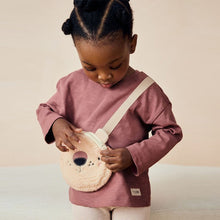 Load image into Gallery viewer, Brown Bear 100% Cotton Long Sleeve Bag T-Shirt (3mths-6yrs)