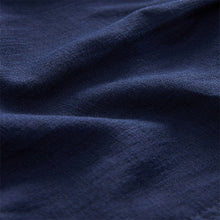 Load image into Gallery viewer, Navy Blue Linen Blend Wide Leg Trousers