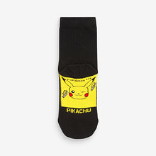 Load image into Gallery viewer, Black Pokemon 5 Pack Cotton Rich Socks (Boys)